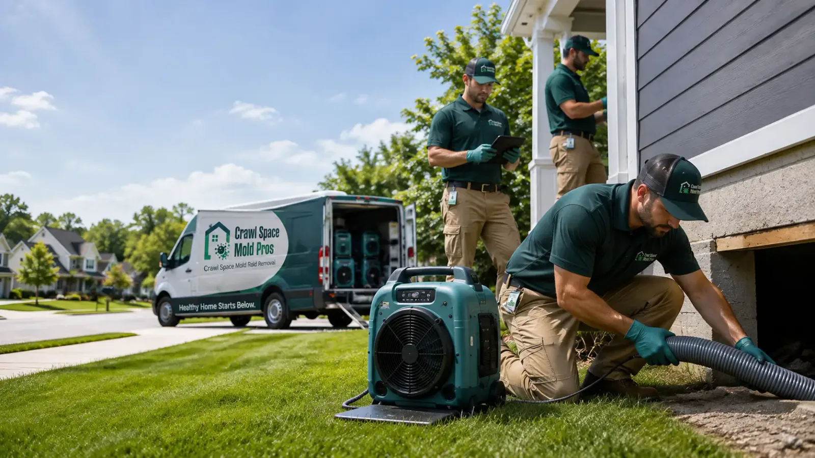 Crawl Space Mold Removal in Hawk Springs, WY